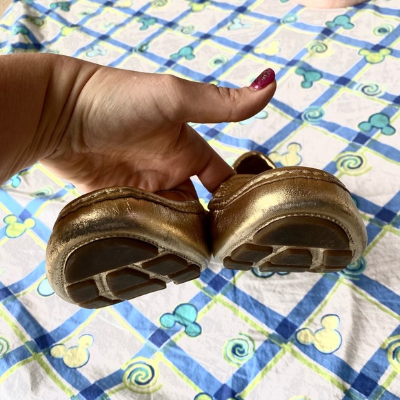 100% Auth PRADA Calzature Donna Nappa Flats Loafers | Platino Gold | 38 (7/7.5) - Picture 12 of 16